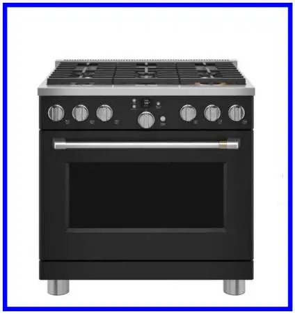 Café 36 Freestanding Dual Fuel True Convection Range Matte Black