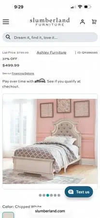Charming like new twin bed