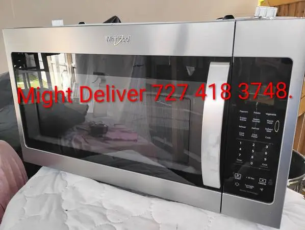 2024 Stainless Over Counter Microwave-Clean Works Great May Deliver