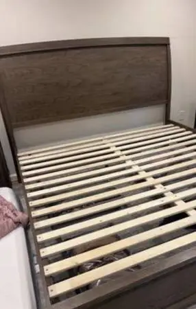 King size wooden bed frame