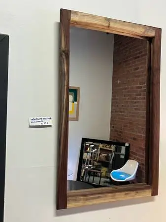 Handmade Solid Walnut Wall Mirror