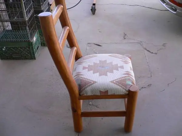 Southwest lodge pole chair