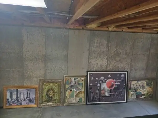 Various Abstract Paintings Music Hall Futuristic Spheres