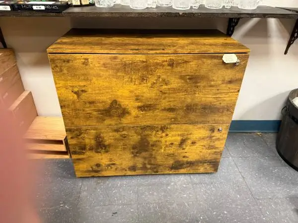 ♦♦ Wood Finish 2 Drawer Extra Wide Filing Cabinet ♦♦