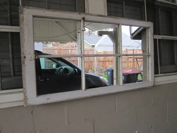 Unique Vintage Window Mirror 1/2 price!
