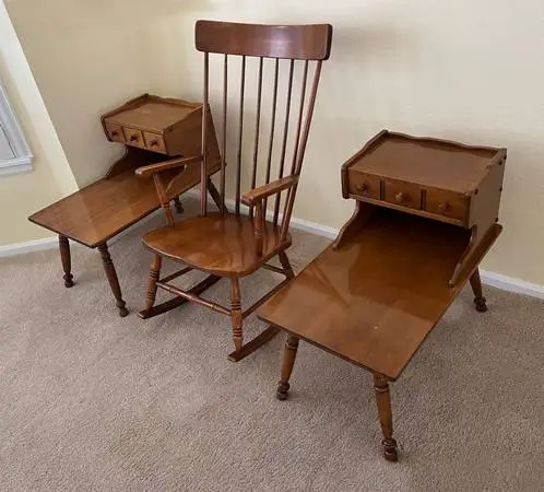 Solid maple end tables