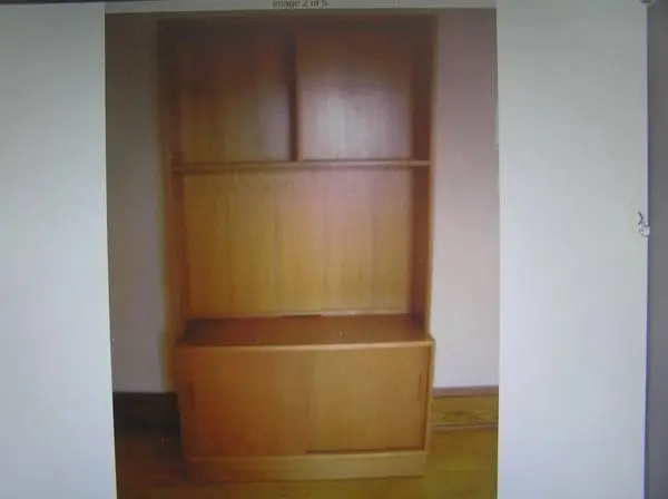 (two) Danish Teak Wall Unit sections / Vintage HUNDEVAD + Corner Unit