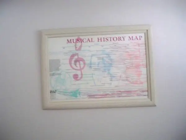 HOLLYWOOD BOWL Musical History Map Framed POSTER ~ 24 X 36 ~ Offer