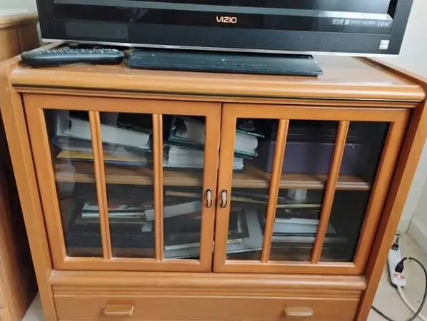 Glass book case