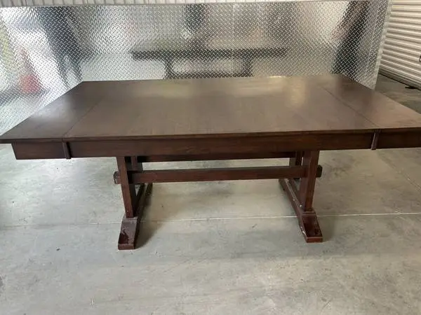 Dining Table Mission Style Large Real Wood
