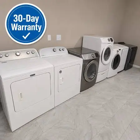 Dryers with 30-day warranty