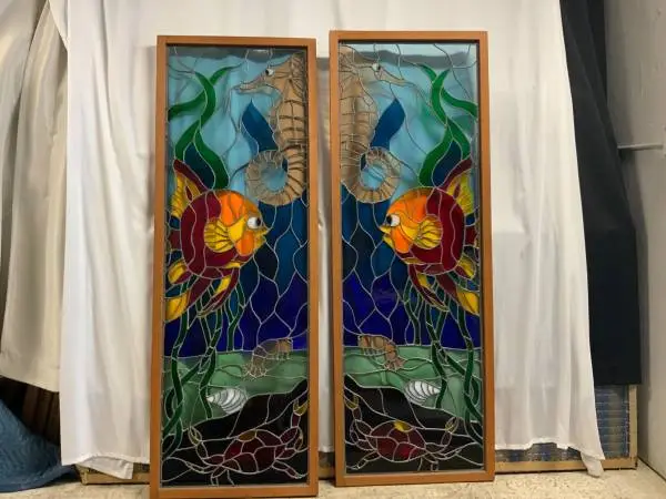 Stained glass panels