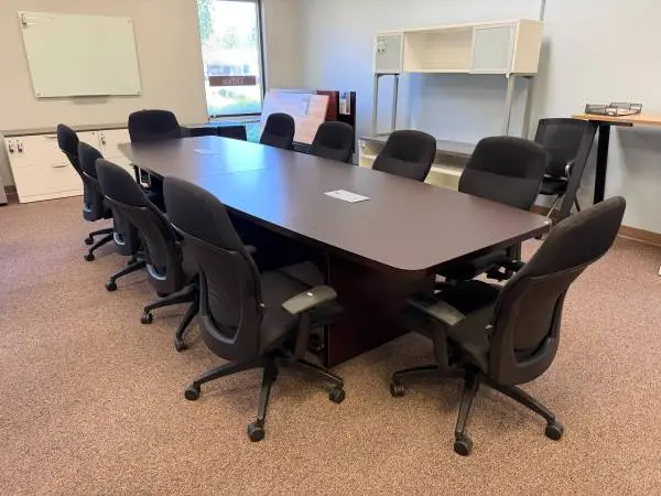 12ft Conference Table - Boat Shape