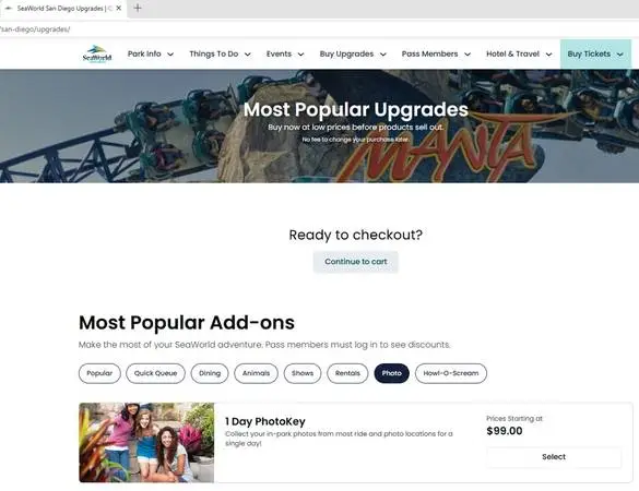 Seaworld Annual PhotoKey