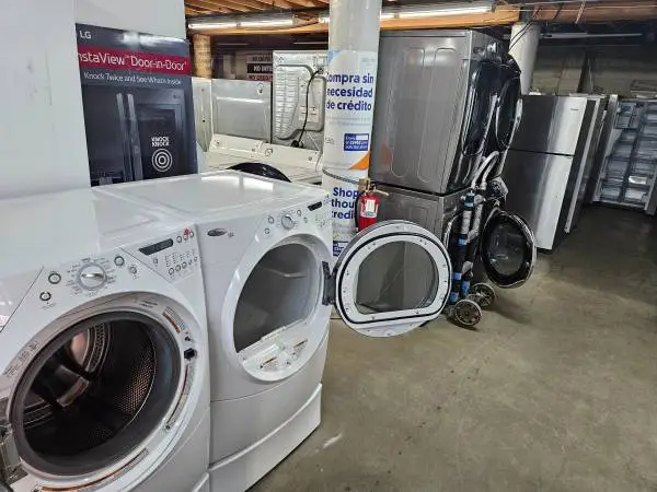 AFFORDABLE CERTIFIED GENTLY USED REFRIGERATOR WASHER STOVE STACKABLE