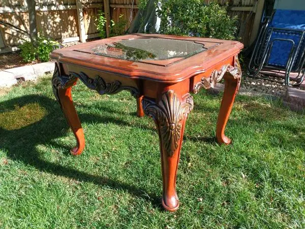 Beautiful Wooden Table Custom Made 27 x 30 x 24 tall $140