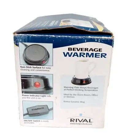 2 Brand New Rival Beverage Warmer Ceramic Mug $15. for 1 or 2 for $20.