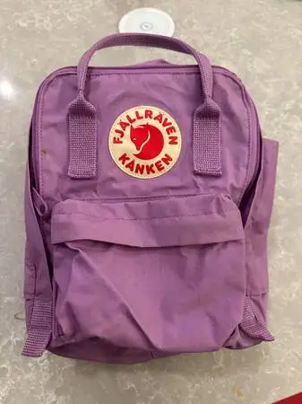 Fjällräven Kånken Mini Backpacks Purple and Gray