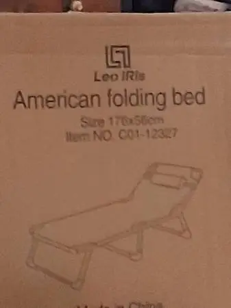 Folding portable  bed/cot great for camping!