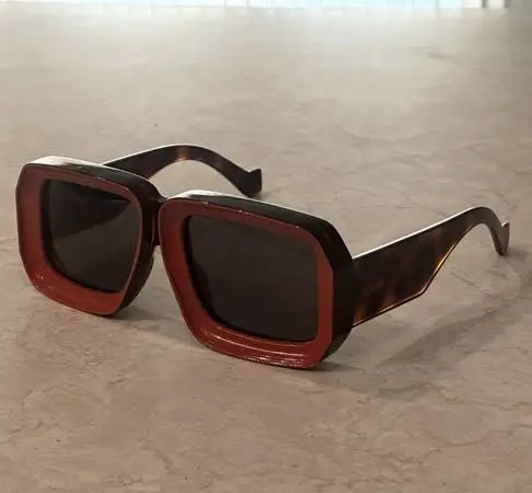 Loewe Paula’s Ibiza Dive In Mask Oversized Sunglasses Tortoise Orange