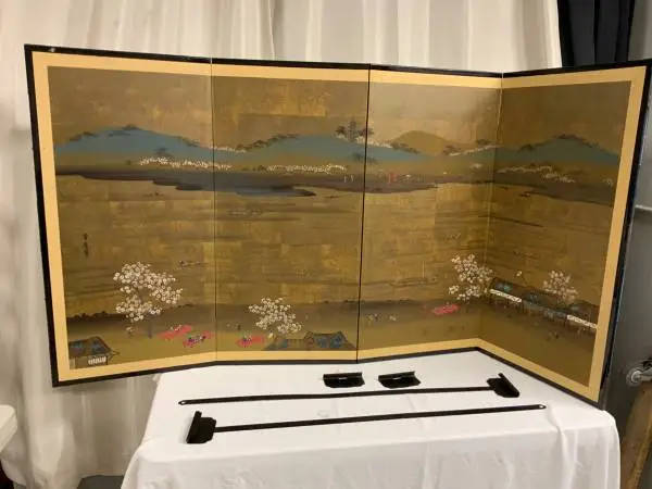 Handed Painted Panel Partition asian