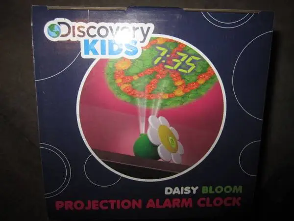 Discovery Kids New in Box Daisy Bloom Projection Alarm Clock