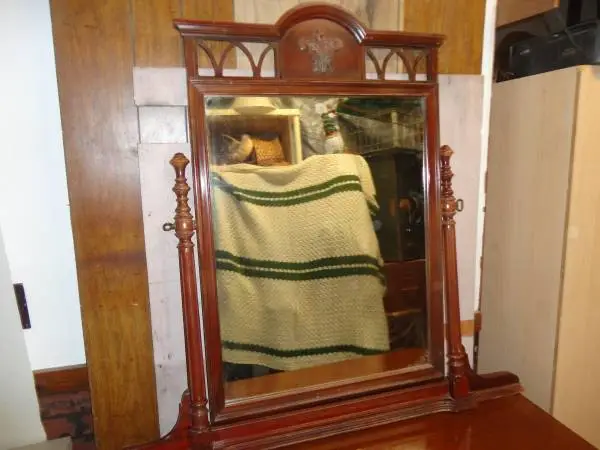 Vintage Mahogany Mirror