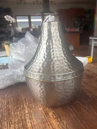 Beautiful hand hammered pendant lights from India