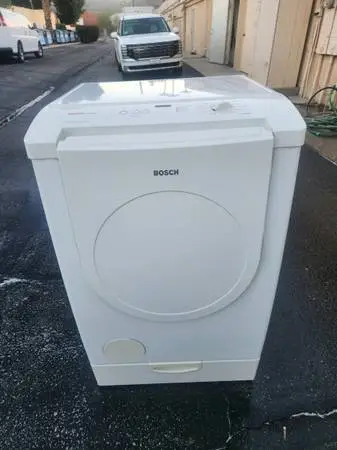 Bosch gas dryer refurbished pedestal delivered