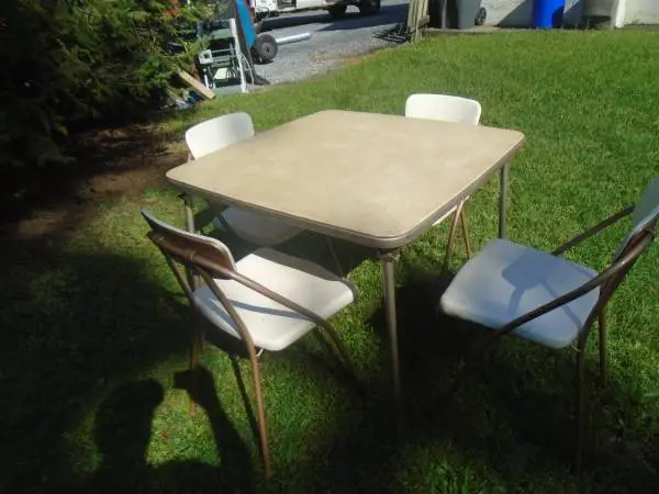 MCM Folding Table and Chair Set