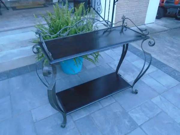 Wrought Iron Console Table