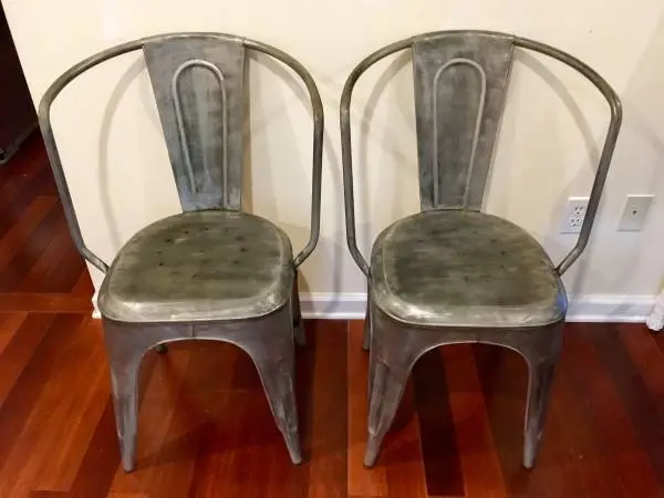 MODERN GUNMETAL CHAIR SET