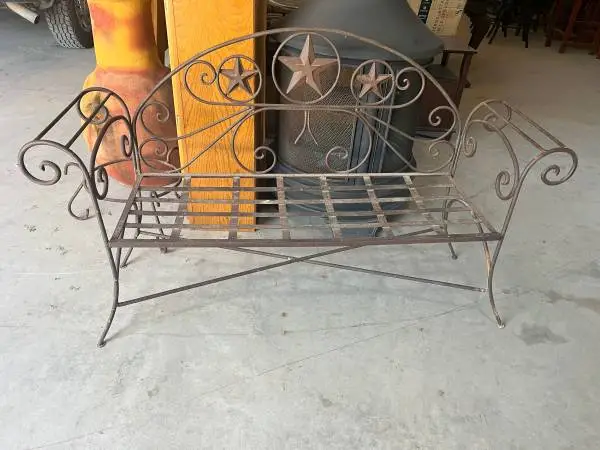 Wrought Iron Bench