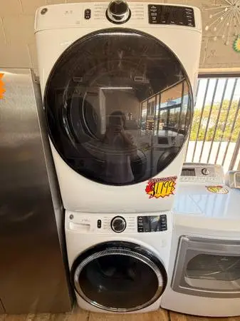 Used White GE Washer and Dryer Frontloader
