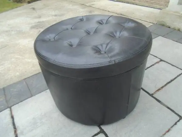 Storage Ottoman Stansell Dark Brown