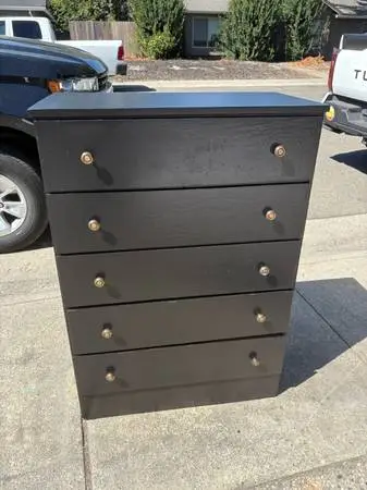 Tall wood dresser #1944