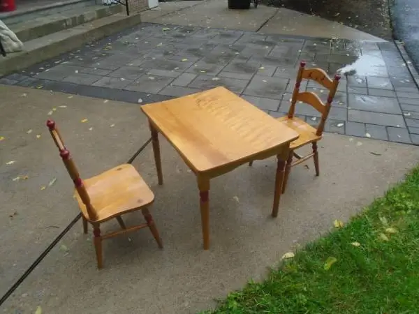 Vintage Maple Childrens Set by Thayer