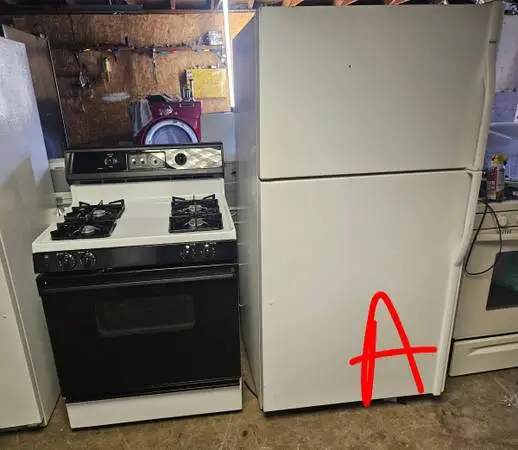 Fridge and GAS stove set