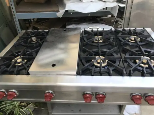 48 Wolf Stainless Rangetop, 6 + gd