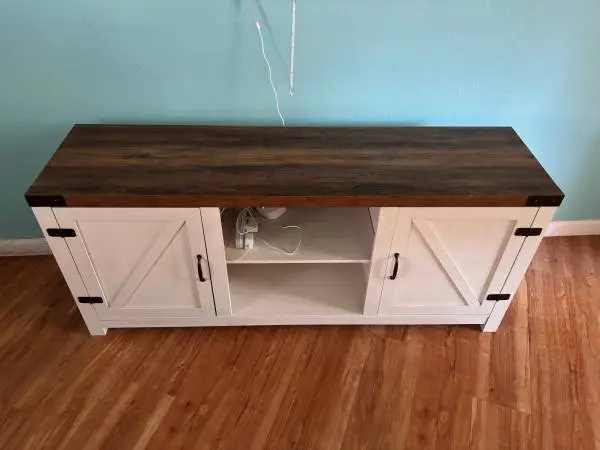 Barn Door Media Center / Organizer / TV Stand up to 65 TVs