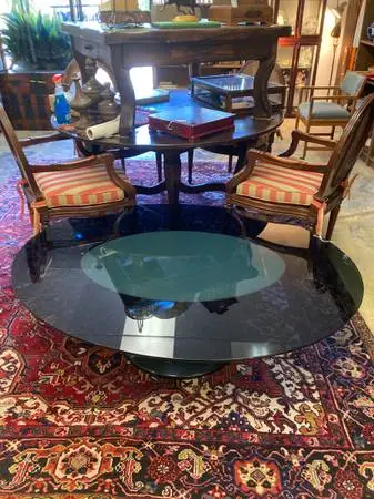 1970s hi style chrome craft company, tulip table