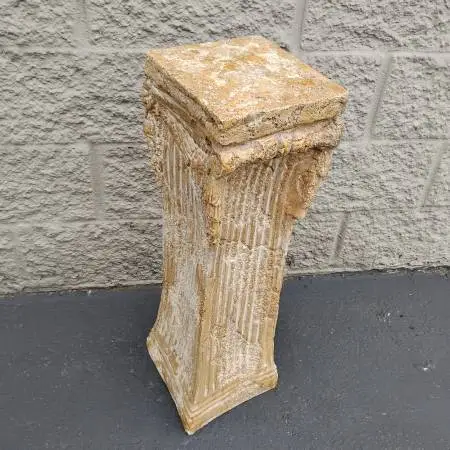 Classical Style Faux Stone Column Pedestal
