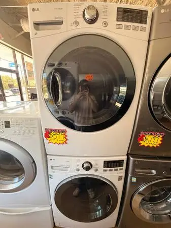 Used White LG Washer and Dryer Frontloader