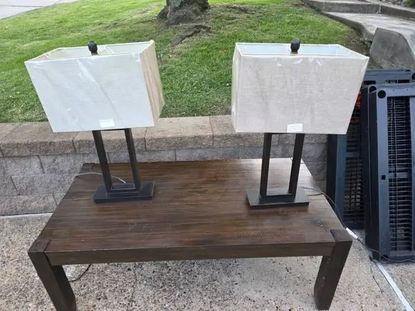 Lamps two black in color