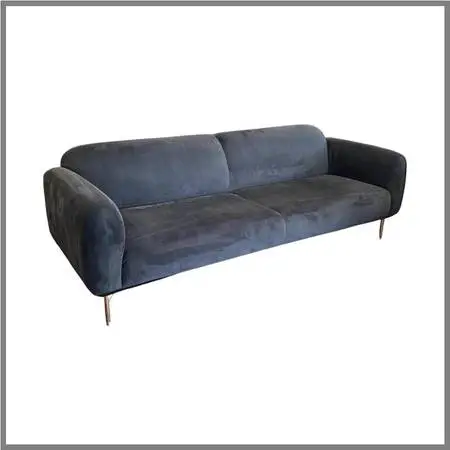 Nuevo Living Benson Shadow Grey Triple Seat Sofa