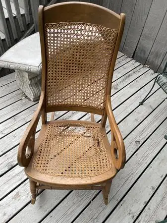 Vintage Wicker Rocker Chair