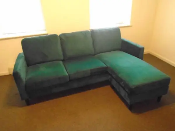 Reversible Sofa Sectional Green Velvet