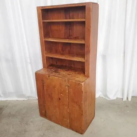Antique Rustic American Primitive Country Hutch 71