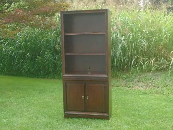 Bookcase Tall Solid Mahogany Wood