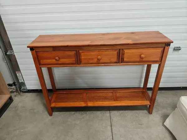 Sofa Table with 3 Drawers
